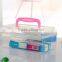 Plastic easy lock storage box transparent tool case