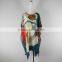 Women Fashion Southeast Asia Bat-wing Sleeves chiffon Dress