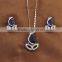 World Best Selling Products Blue Gemstone Rhinestone Jewelry Set
