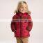 DB2945 dave bella 2015 winter infant coat baby boy padded jacket boys outwear boys grid coat boys fashion jacket