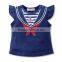 Wholesale 100% Cotton Fashion Design Cap Sleeve Baby Shirts