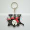 keychain with music sign / surfboard bottle opener keychain