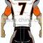 Make your own american football jersey/white and orange american football training jersey