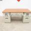 Luoyang MDF top cold rolling steel frame metal office computer desk