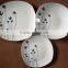 SGS,FDA,Ecofriendly Porcelain square fine dinner sets wholesale giftware