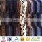 long pile faux fur bedding sheet pv animal printed long hair plush fabric