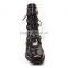 cool women lace up military boots