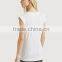 Fancy ladies tops latest design elegant v neck short sleeve custom t shirt