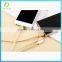 2016 Portable 3in1 braided usb cable for Micro Type-C and iPhone