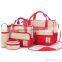 fashion & trendy seven color mummy bag kit with diaper mat