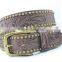2016 New Design Western Floral Embossed Fashion Leather Belt