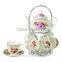 flower bone china tea set