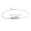New Arrival Silver Plated Zinc Alloy Diamond Handcuffs Anklet Ankle Bracelet