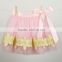 With Sleeves Cheap China wholesale Flower little Girl Dresses hot pink Beaded Ball Gown Layered Pink Party Pageant Dresses