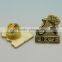 Cheap Flag shaped Custom metal badges/New style metal craft lapel badge/metal security badges for team badge