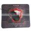 Professional mouse mat, speedy fabric rubber mouse pad with locked edge
