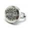 stainless steel round floating locket rings