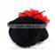 2016 stylish canvas soft slip on wholesale kid girl elegant ballet dance shoes black red flower