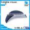 black desktop usb folding wireless mouse