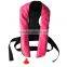 Leather fashion inflatable life jacket for kayak fishing