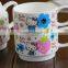 hot-selling lovely cartoon hello kitty ceramic 3-piece set ceramic stacked kettle and tea bowl mug with handle