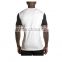 Custom two colors dri fit t shirts blank fitness t shirts for men