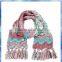 craft patch girls knit acrylic scarf/cheap winter scarf/custom made scarf