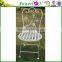 Competive Price Antique Metal Cheap Folding Square Garden Chair For Patio Park Home