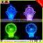 Customized acrylic table lamp/modern 3D LED table lamp with battery working
