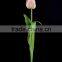61 cm PVC Real Touch Tulip Spray with 3 Leaves Artificial Flower