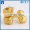 custom cufflink manufacturer gold skull cufflink