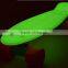 Grow in dark plastic skateboard