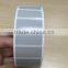 polyester gray color adhesive sticker label printing