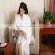Stripe Bathrobe Cotton Hotel Robes Unisex Nightdown