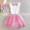3 Colors Sequins Girls Tshirt & Tutu Skirt