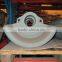 casted high quality belt pulley, grey iron cast for mining machinery, painted cast iron casting