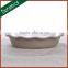 Custom design small round porcelain baking dishes