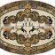 Palace flooring designs water jet marble floor medallion in kitchen