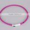 wholesale USB rechargeable led dog collar eco-friendly silicone led dog collar