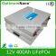 12v 400ah lithium ion battery pack for solar energy with BMS