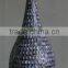 antique style poly flower vase with delicated carving pattern for hotel guest room decor