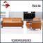 Warm Orange Color Leather fashion office sofa