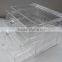 high clear stand style 3 drawers customized acrylic display rack wholesale