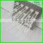 Supermarket White Display Double Wire Loop U Shaped Plastic Pegboard Hook