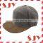Vintage Corduroy Suede Flat Bill Brim Snapback Baseball Cap