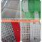Strong clear or green mesh tarpaulin sheet used for building trade
