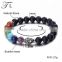 Natural Marble/Lava /Tiger eye/ Onyx Stone bracelet dull polish stone bracelet