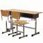 Attached Double High School Desk and Chair