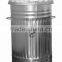 Galvanised Metal Kitchen Pedal Trash Containers