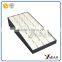 Beautiful white pu leather wooden trays wooden pendant display trays suppliers